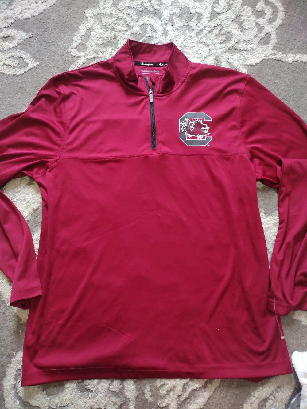 Champion Garnet South Carolina Quarter-Zip Pullover